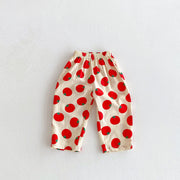 Kids Cartoon Print Summer Trousers