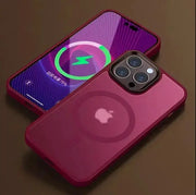 Matte Translucent Phone Case For IPhone 17 Air 16e 15 16 14 13 12 11 Pro Max Plus Magnetic Case Magsafe Wireless Charging Cover