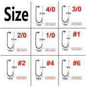 100 pcs 90 Degree Jig Fly Tying Strong Wire Saltwater Freshwater Fish Hook Aberdeen jig fishing size 6 4 2 1 1/0 to 4/0#