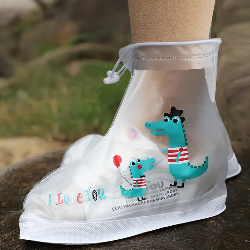 Children’s Reusable Rain Shoe Covers — Selected Print and Size, 1 Pair
