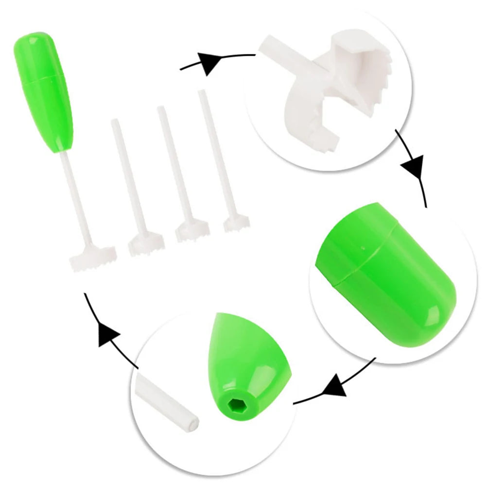 PP/ABS Vegetable Corer Kit — 4 Cutter Sizes, 1 or 2 Sets