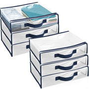 6/12Pcs Bed Sheet Storage Bags PVC Waterproof Clothes Blankets Packing Box Waterproof Dustproof Clear Zippered Pillow Bedding