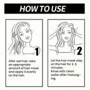 Keratine Magic Hair Mask Protein Straightening Repair Cream for Dry, Frizzy, Damaged Hair Professional Smoothing, Shining, and Deeply Moisturizing Care 60G/30G