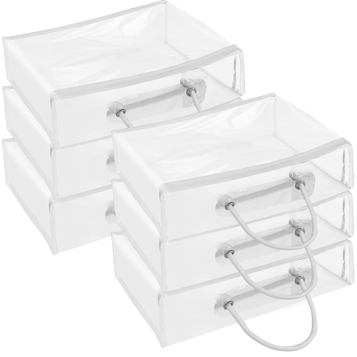 6/12Pcs Bed Sheet Storage Bags PVC Waterproof Clothes Blankets Packing Box Waterproof Dustproof Clear Zippered Pillow Bedding