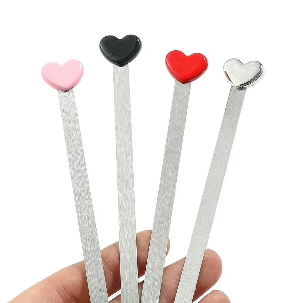 Stainless Steel Heart Bookmark — 1 Piece
