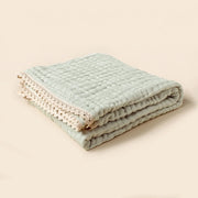 Bamboo Cotton Baby Bath Towel Solid Receiving Blanket Infant Kids Swaddle Wrap Sleeping Warm Quilt Bed Cover Muslin Baby Blanket