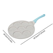 Pancake Pan Non-Stick Fried Egg Pan 4Holes 7 Holes Frying Pan Pancakes Maker for Breakfast Eggs Kitchen Utensils Burger Pan