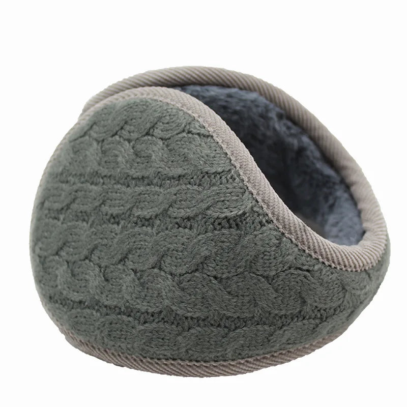 Unisex Knit Behind-Head Winter Earmuffs — 1 Pair