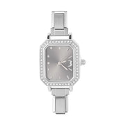 Fashion Luxury DIY 9MM Charm Stainless Steel Shiny Round Square Watch Bracelet Bangle High Quality Y2K Watch Head Christmas Gift
