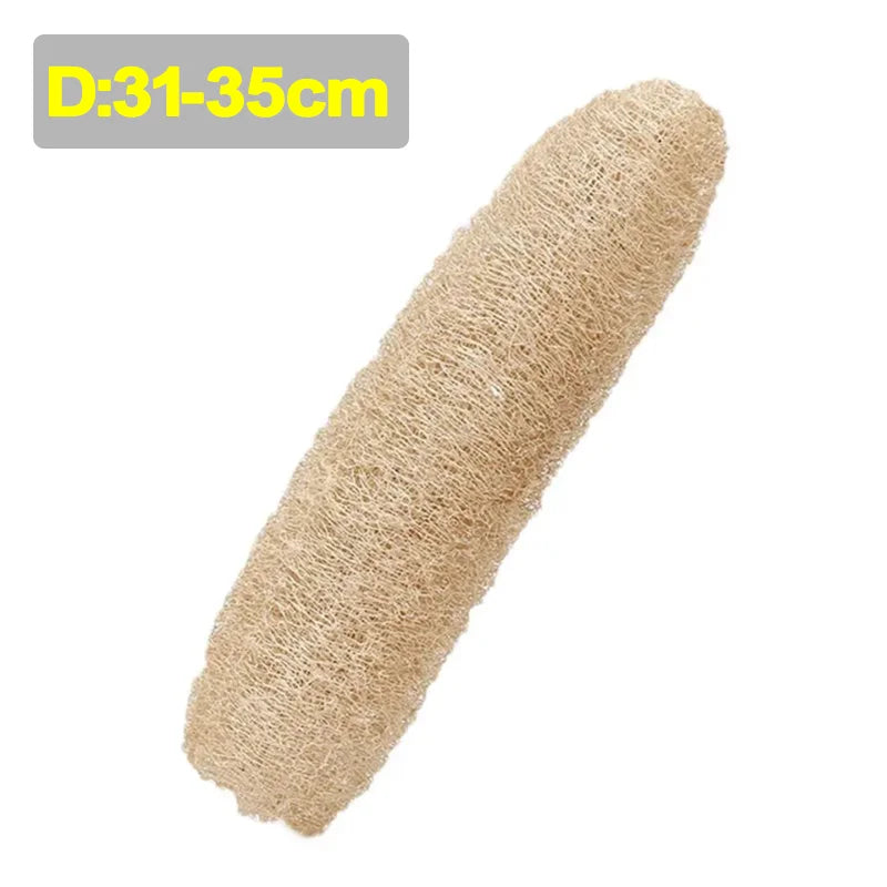 Natural Loofah Luffa Sponge Biodegradable Strong Cleaning Sponge Long Non-stick Dishwashing Artifact Pot Brush Dish Towels
