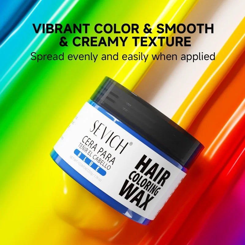 Silver White Temporary Hair Color Wax Pomade Disposable Hair Coloring Mud Natural Washable Hair Styling Clay for Men Girls Women