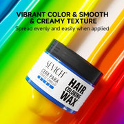Silver White Temporary Hair Color Wax Pomade Disposable Hair Coloring Mud Natural Washable Hair Styling Clay for Men Girls Women