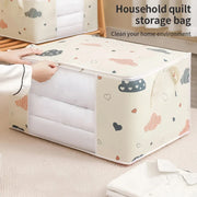 Nonwoven Quilt Storage Bag with Window — 55 × 35 × 25 cm, 1 Piece