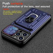 Luxury Shockproof Case For iPhone 17 16 15 14 13 Pro Max 12 11 XR X 8 7 Plus SE2/SE3 Rotation Metal Ring Stand And Card Slot