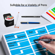 Writable Cable Identification Labels — 240 Pieces, 8 Sheets