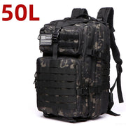 Unisex Oxford Hiking Backpack — MOLLE Webbing, 25L or 50L