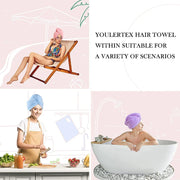 Polyester Microfiber Hair Towel Wrap — 1 Piece