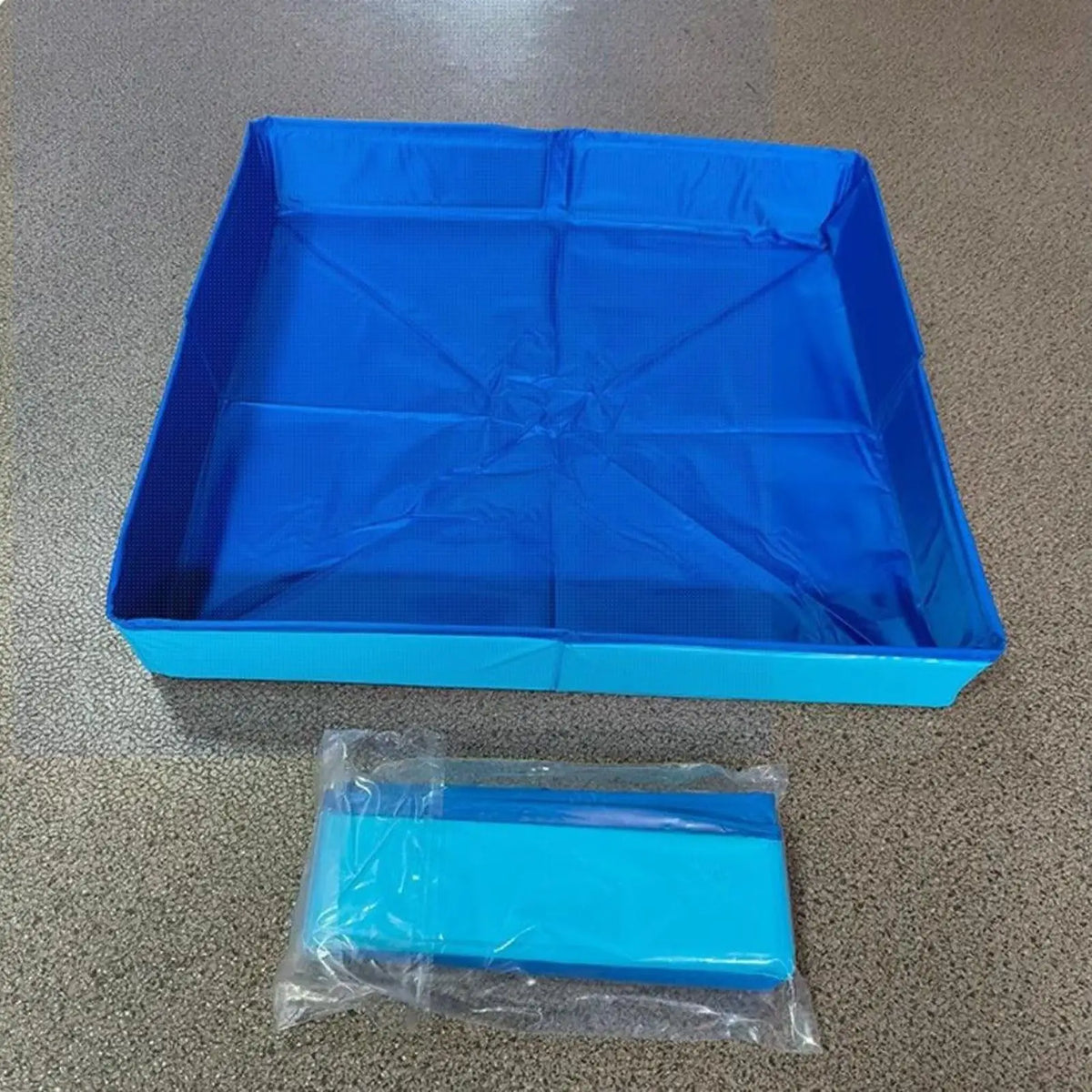 Dog Paddling Pool 50x50x10cm PVC Folding small pet bathtub Summer Cool Cleaning Basin for Puppy Cats Ducks Parrots Pet Supplies