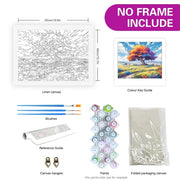 Cherry Blossom Paint-by-Number Canvas Kit