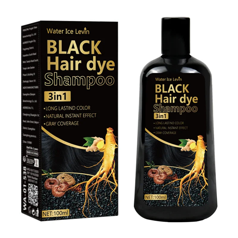 3-in-1 Black Hair Color Shampoo