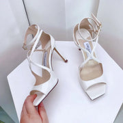 Sequined Gladiator Heel Sandals