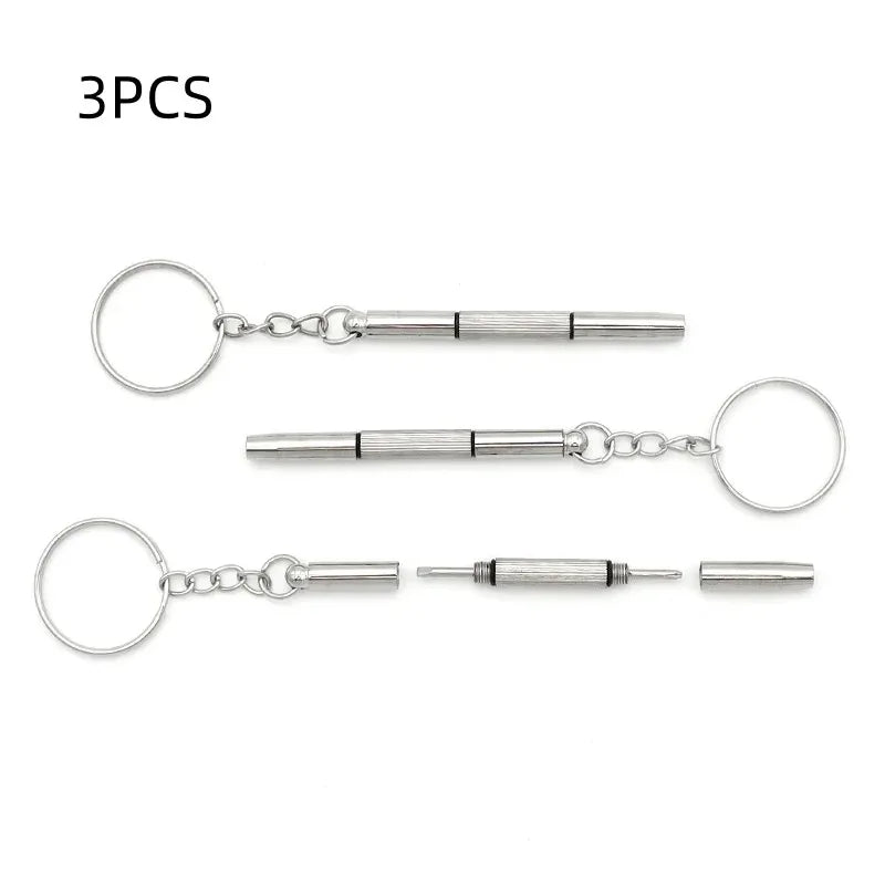 Viewring Stainless Steel Mini Keychain Screwdriver — Selected Pack