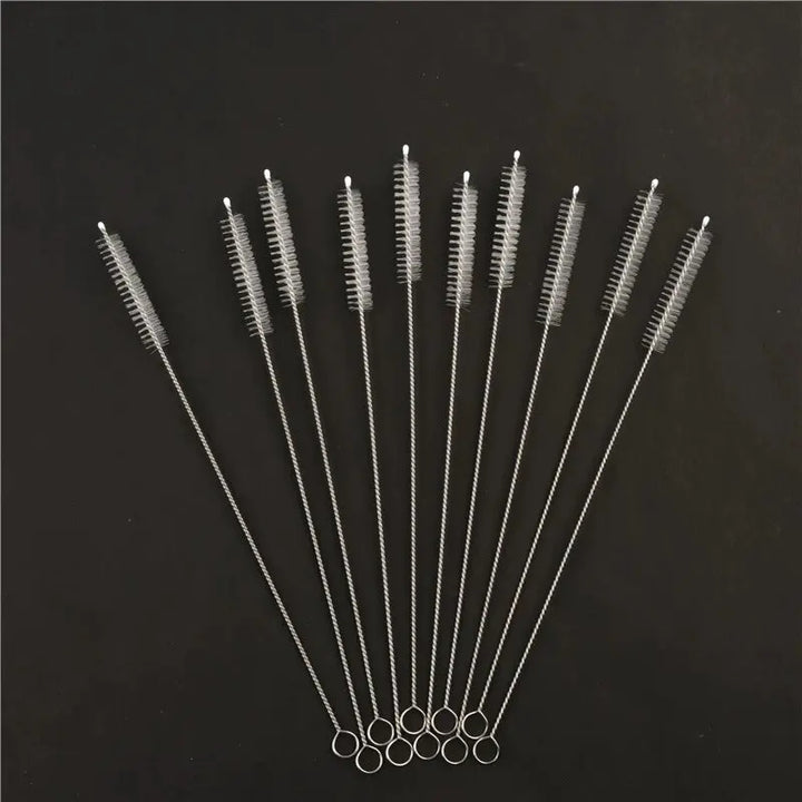 Nylon Straw-Cleaning Brushes with Steel Handles — Selected Pack or Set