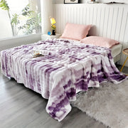 Polyester Plush Faux-Fur-Style Throw Blanket — Selected Color and Size