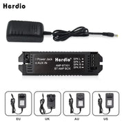 Herdio 2 Channels Home Power Amplifier Audio Bluetooth Aux Mini Amplifier For Bathroom Wall Ceiling Music Speakers EU/US/UK Plug