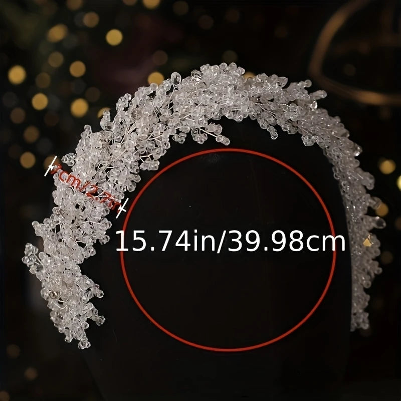 Luxury Crystal Headband Hairband Tiara For Women Rhinestone Bridal Wedding Hair Accessories Jewelry Crown Tiara Headband Gift