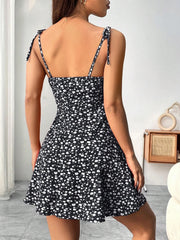 Ladies Spring Summer Floral Print Backless Dress Beach Vacation Clothing Invisible Zipper Strapless Gown Casual Summer Wear