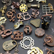 Variety Metal Puzzles Brain Teasers 3PCS Set IQ Logic Test Disentanglement for Mind Challenge Educational Toys Kids Adults