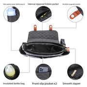 Large Capacity Stroller Storage Bag Convertible Shoulder Bag Crossbody Diaper Bags for Moms Baby Carriage Hanging Bag Accessory