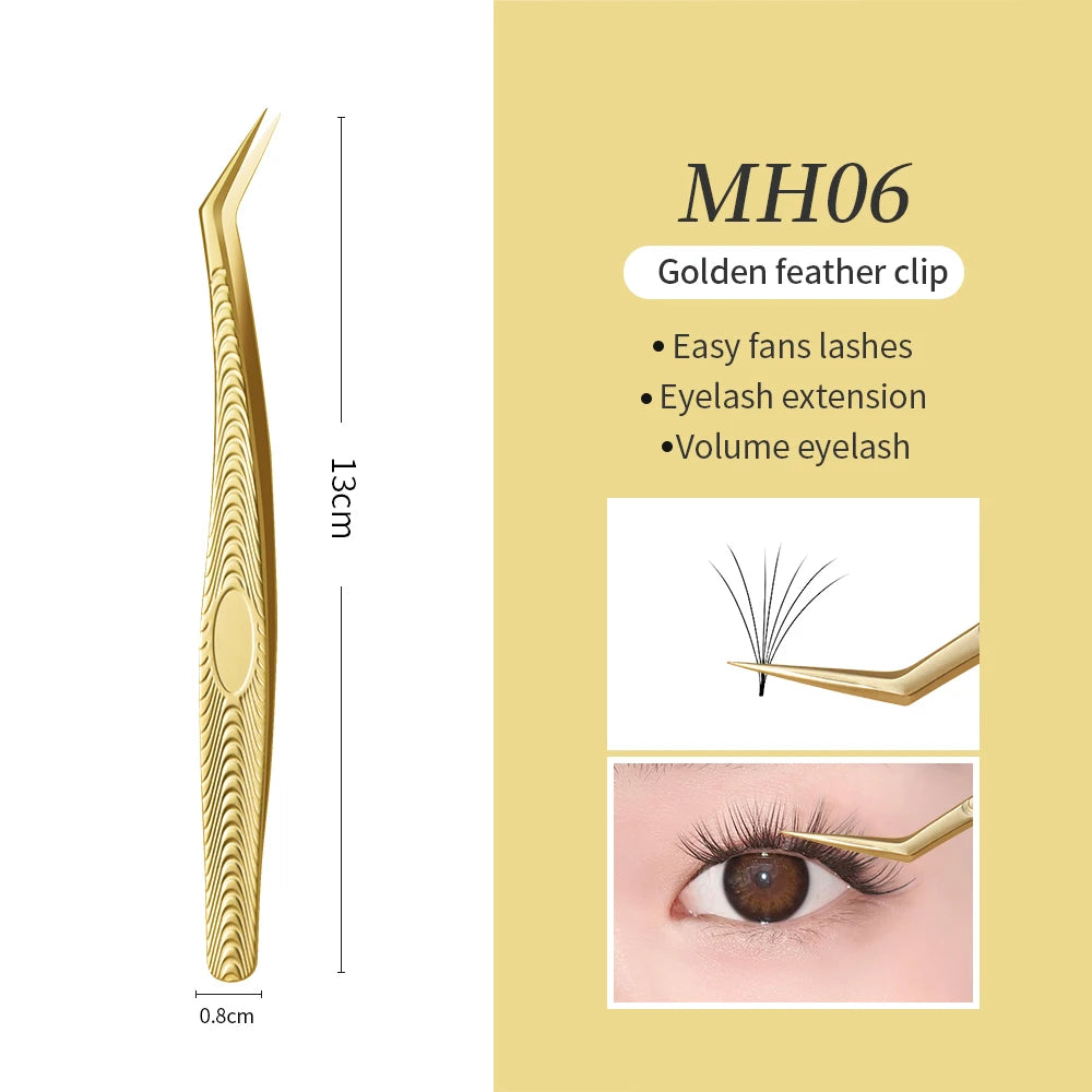 GLAMLASH ESD ST SA Series Anti-static Eyelash Extension Tweezer Curved Lash Tweezer Straight Tip Tweezer Makeup Tool