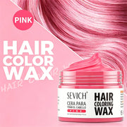 Silver White Temporary Hair Color Wax Pomade Disposable Hair Coloring Mud Natural Washable Hair Styling Clay for Men Girls Women