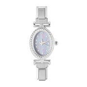 New Vintage Men Women's High Quality Oval Shape Stainless Steel Watch Bracelet Fit 9mm DIY Italian Charm Bangle Jewelry Gifts