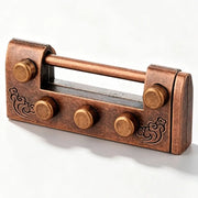 Ancient Chinese Puzzle Lock with Key Metal Disentanglement Brain Teasers For Kids & Adults IQ Test Educational Toys
