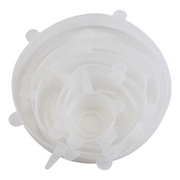 Reusable Stretch Bowl Covers — 6-Piece Round Set