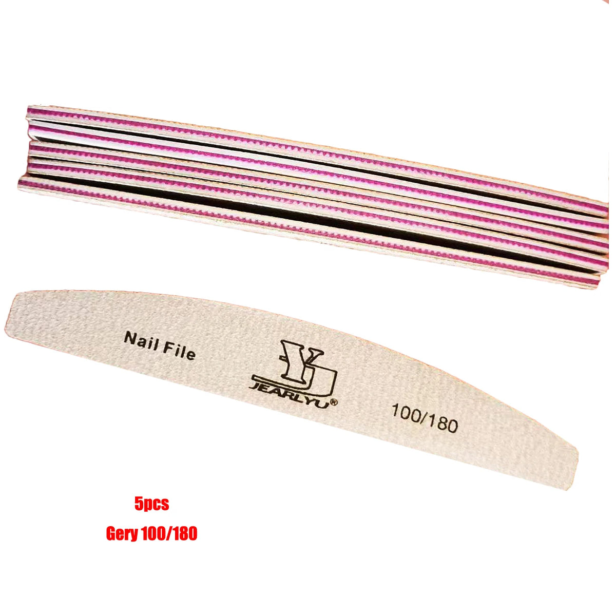 Abrasive Nail File Set — 5 Pieces, Selected Shape and Grit