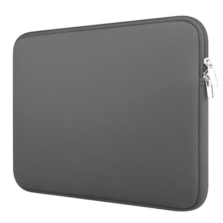 Solid-Color Cotton Laptop Sleeve — 13, 14–15 or 15.6 Inch Fit