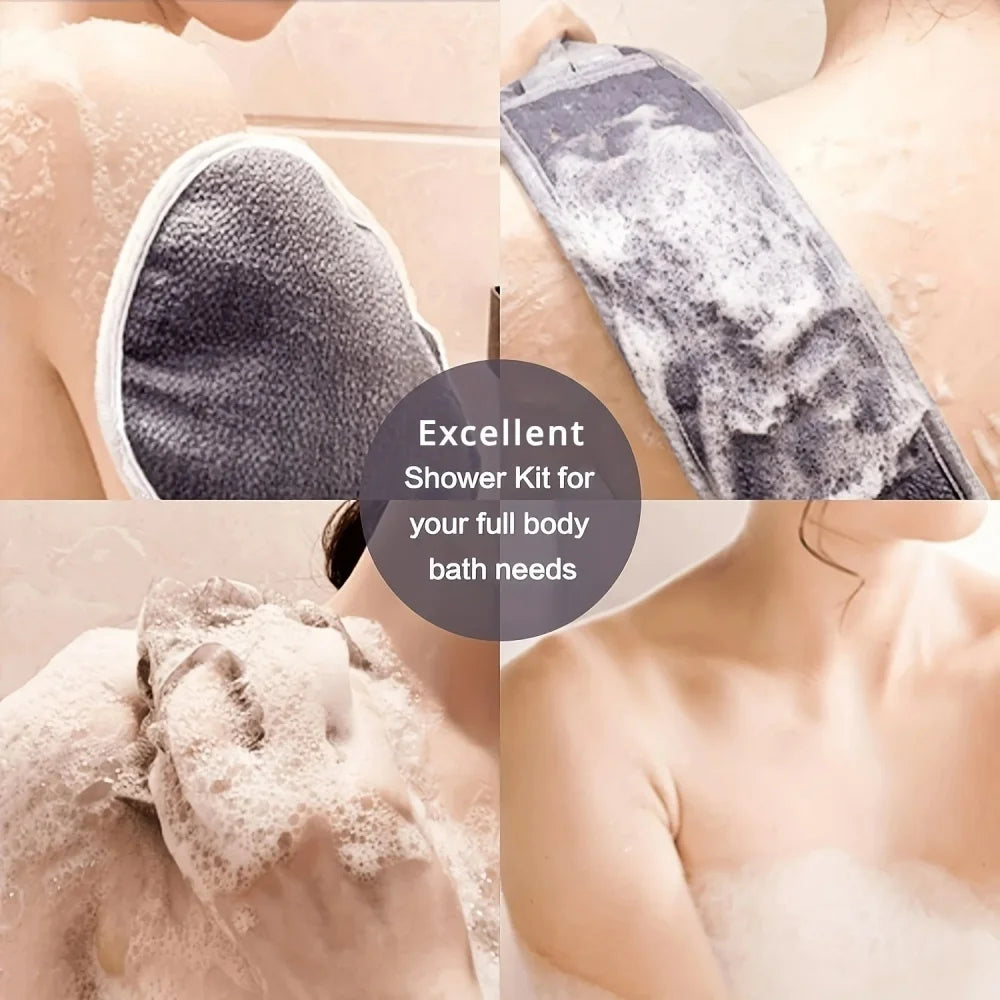 3-Piece Exfoliating Body Scrubber Set