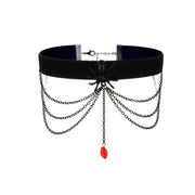 Gothic Style Choker Necklace For Women Personalized Lace Rose Blossom Neck Chain Niche Lolita Neck Accessory Halloween Jewelries