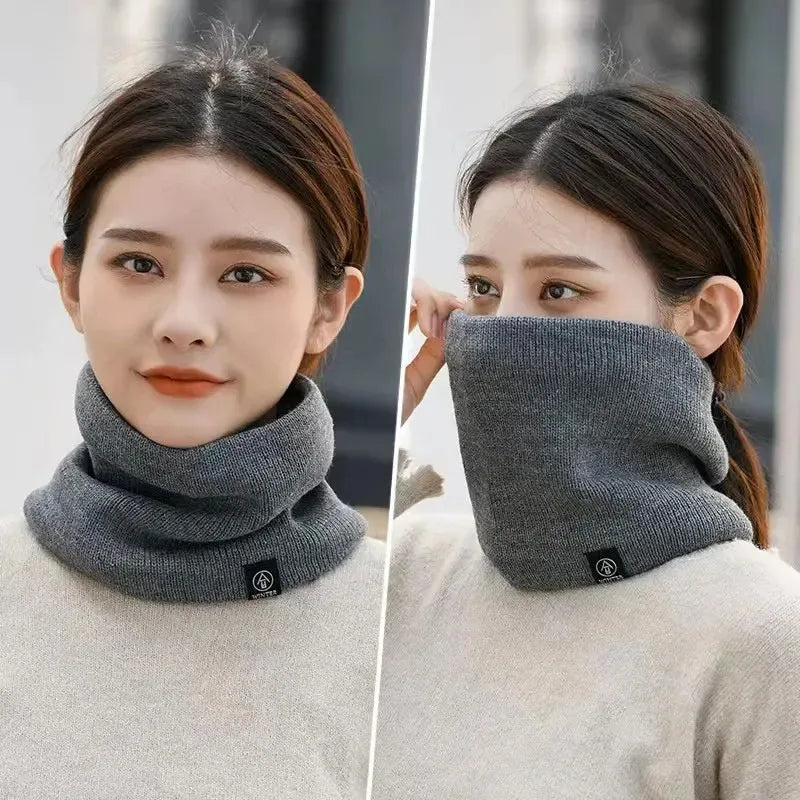 Unisex Acrylic Knit Neck Warmer — 16 × 18 cm