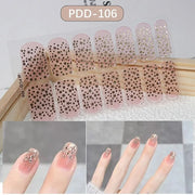 Semi-Cured Gel Nail Polish Strips, 14-Pc