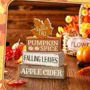 Fall Tiered Tray Decor Fall Table Centerpiece Decorations Wooden Maple Autumn Harvest Party Favors for Table Centerpiece