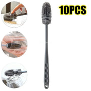 Long-Handle Silicone Bottle Cleaning Brush — Selected 1-, 2-, 3-, 5- or 10-Piece Pack