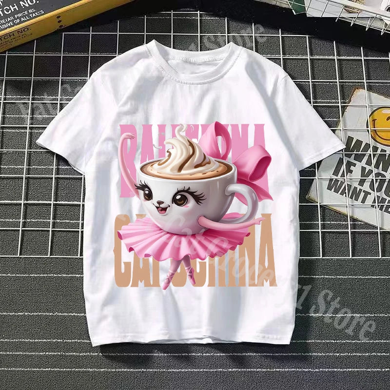 Tralalero Tralala Cotton T-shirt Kids Anime Tungtung Sahur Brainrot Tees Boy Girl Summer Short Sleeve Children Clothes Tops Gift