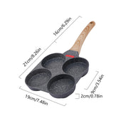 Pancake Pan Non-Stick Fried Egg Pan 4Holes 7 Holes Frying Pan Pancakes Maker for Breakfast Eggs Kitchen Utensils Burger Pan