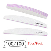 Abrasive Nail File Set — 5 Pieces, Selected Shape and Grit