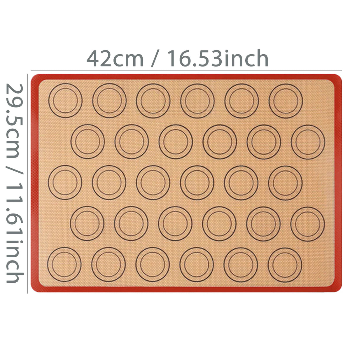 Silicone Pastry Preparation Mat — 1 Piece, Selected Size